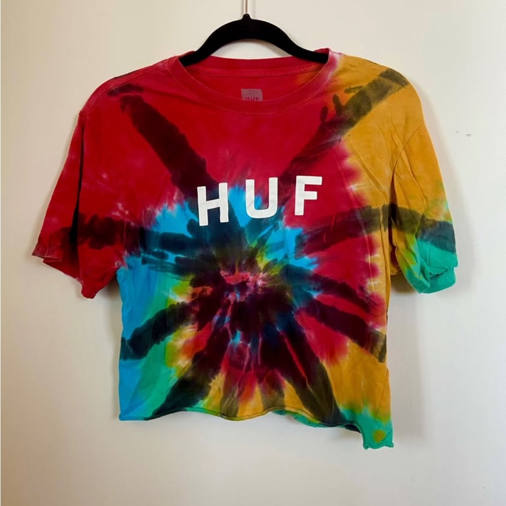 HUF Tie Dye T Shirt Crop Top